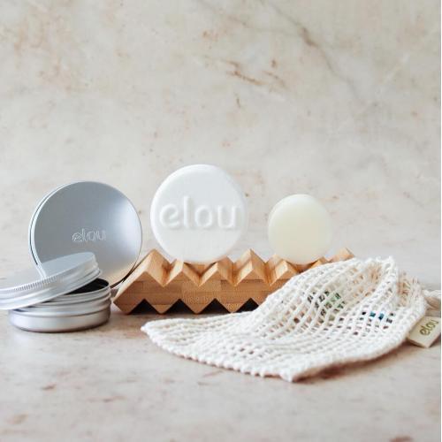 shampoo bar sæt elou clean coconut