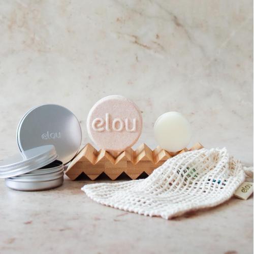 shampoo bar sæt elou wild roses